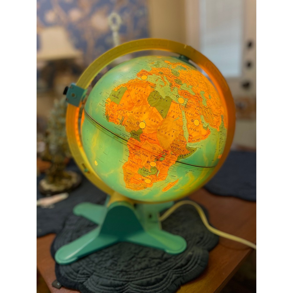 Fisher Price Learning Teaching Globe, vintage working